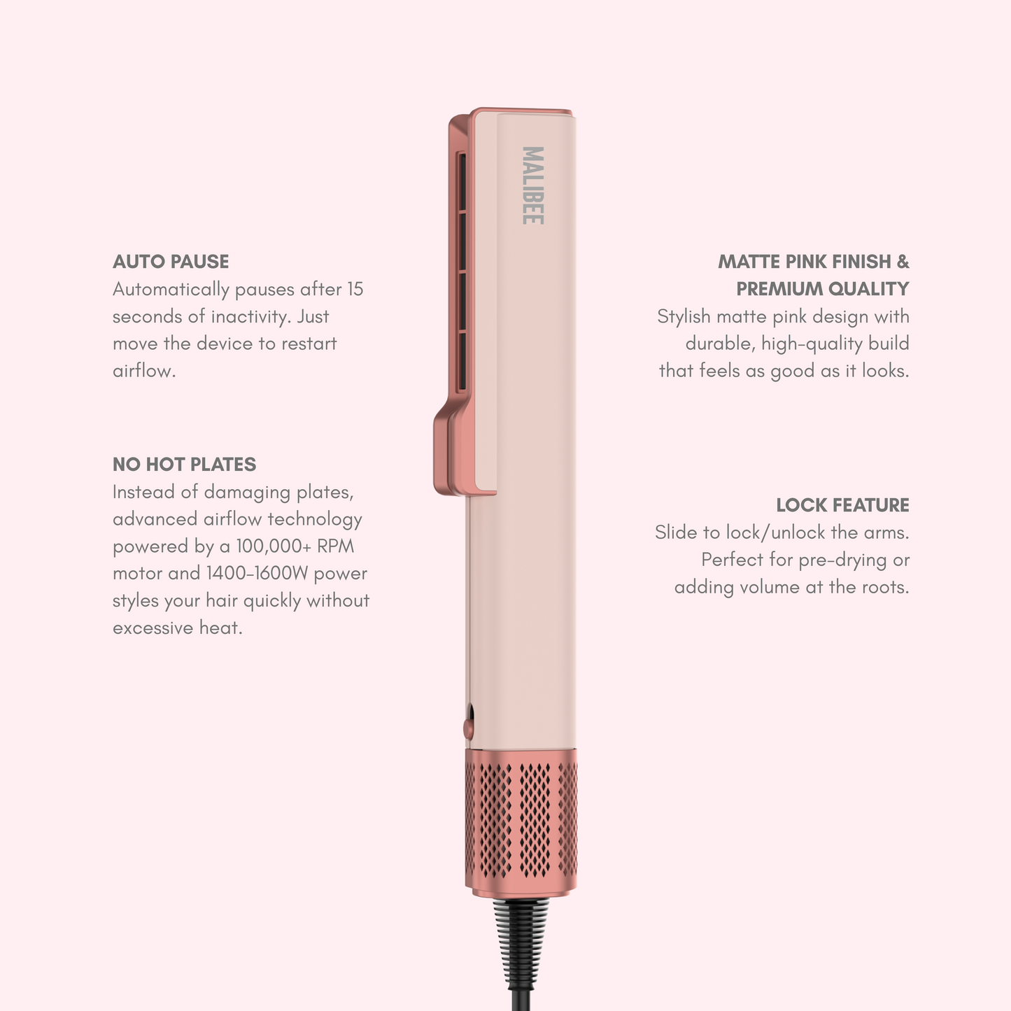 Malibee 2-in-1 Air Straightener
