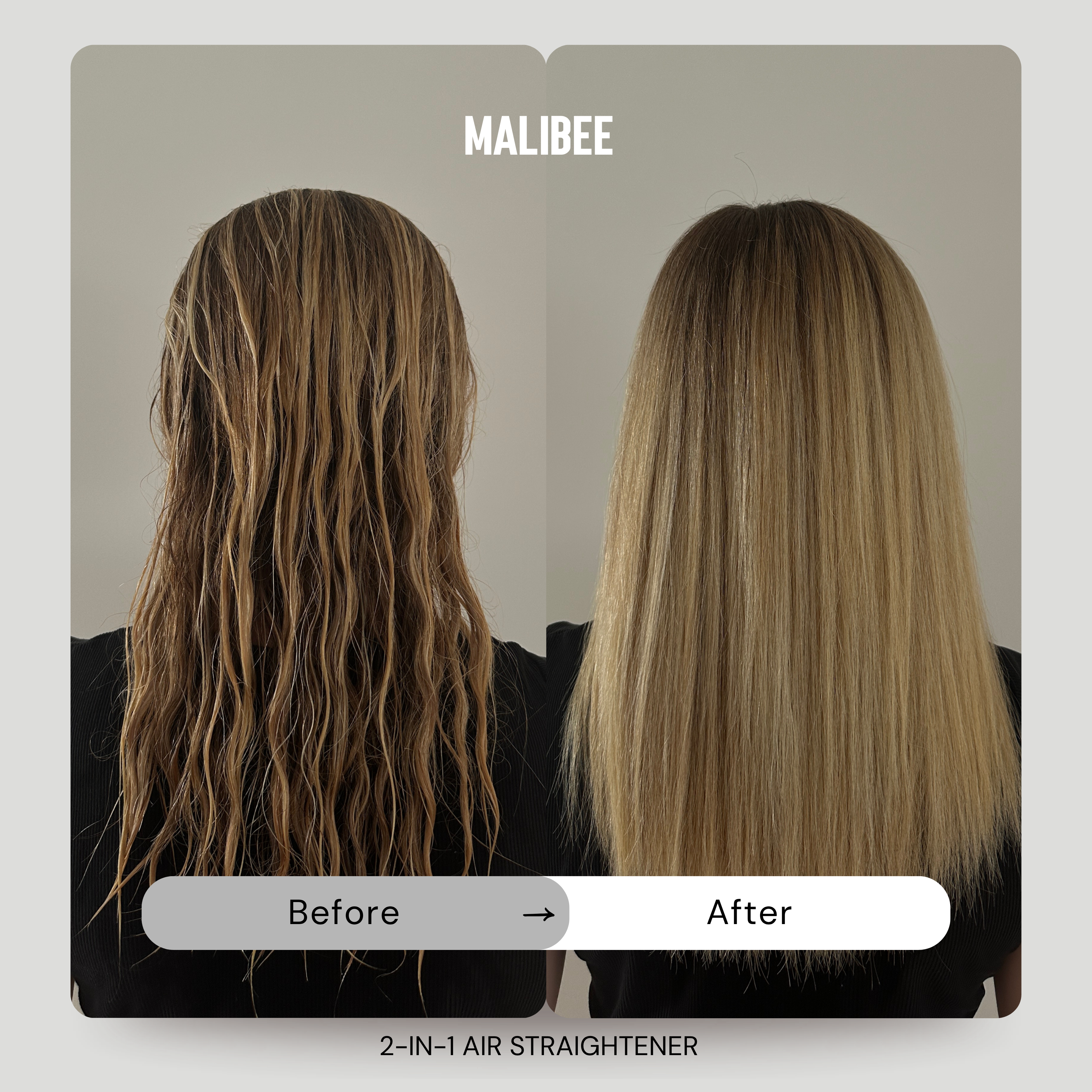 Malibee 2-in-1 Air Straightener