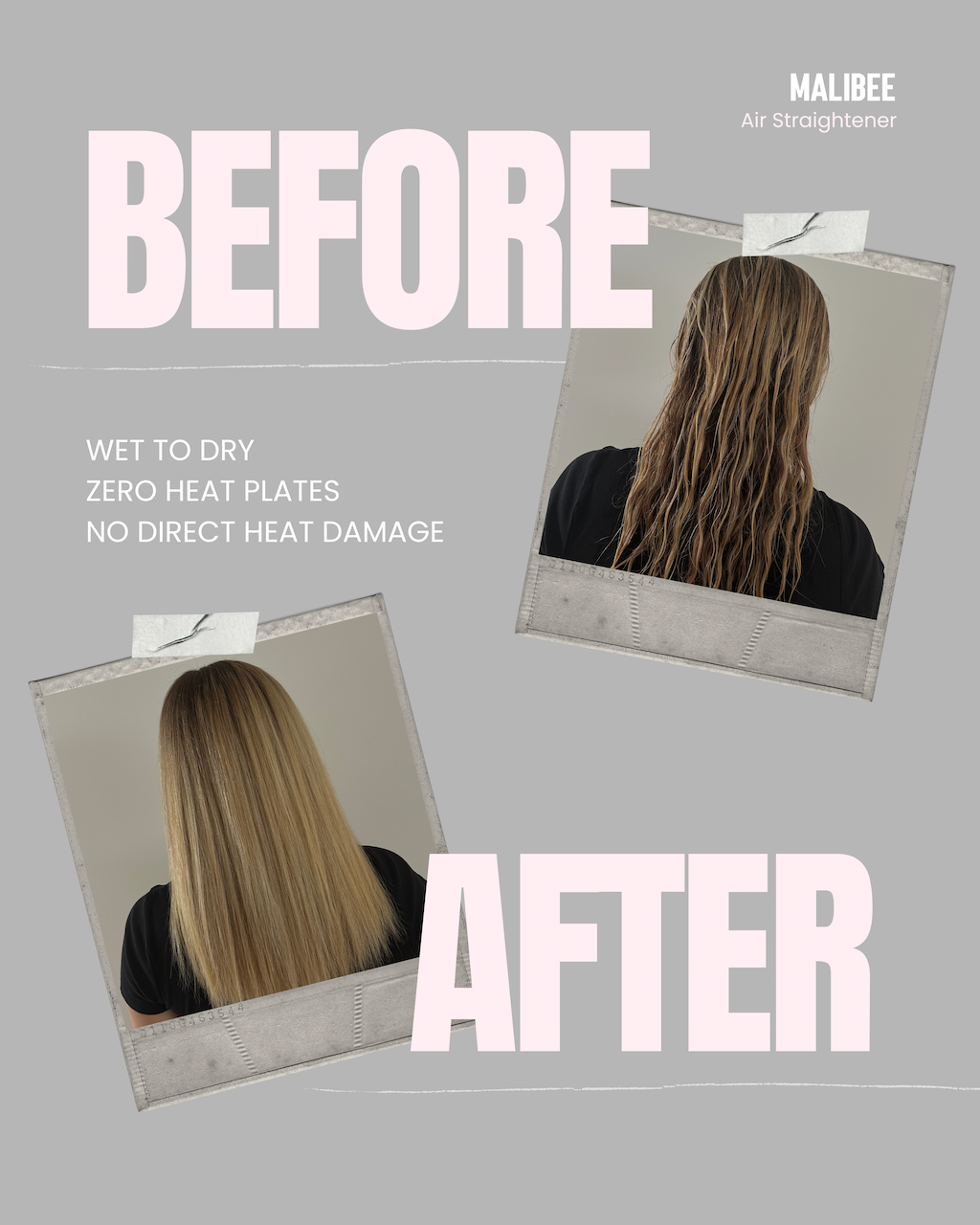 Malibee 2-in-1 Sleek Air Straightener