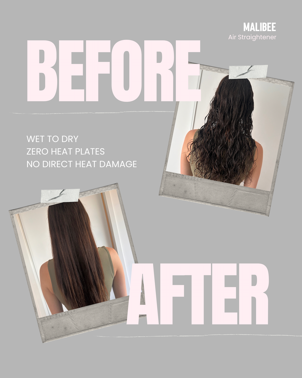 Malibee 2-in-1 Sleek Air Straightener