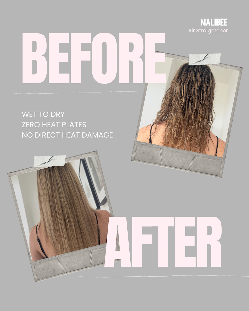 Malibee 2-in-1 Sleek Air Straightener