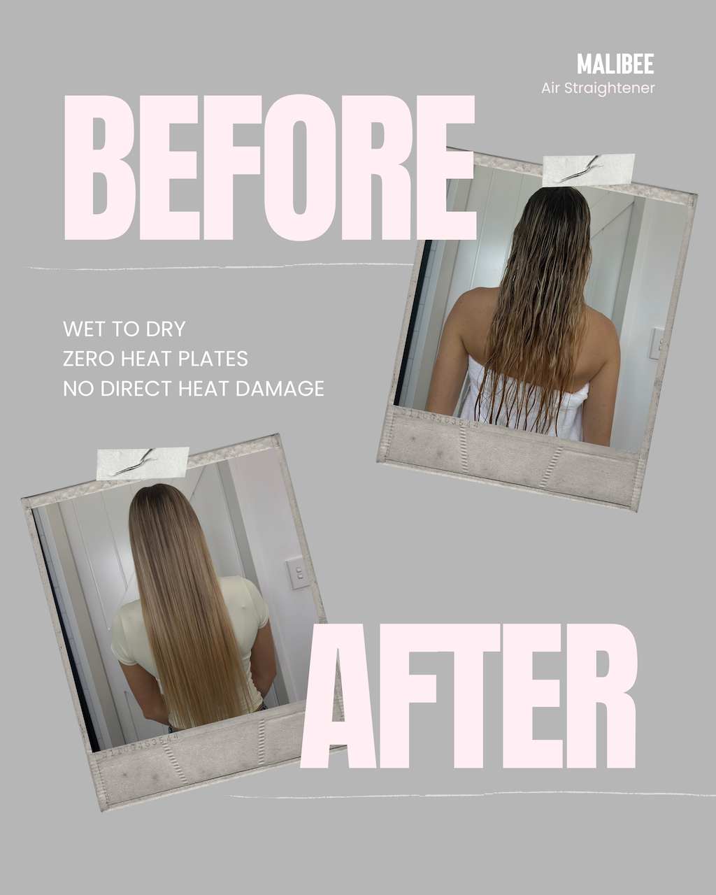 Malibee 2-in-1 Sleek Air Straightener