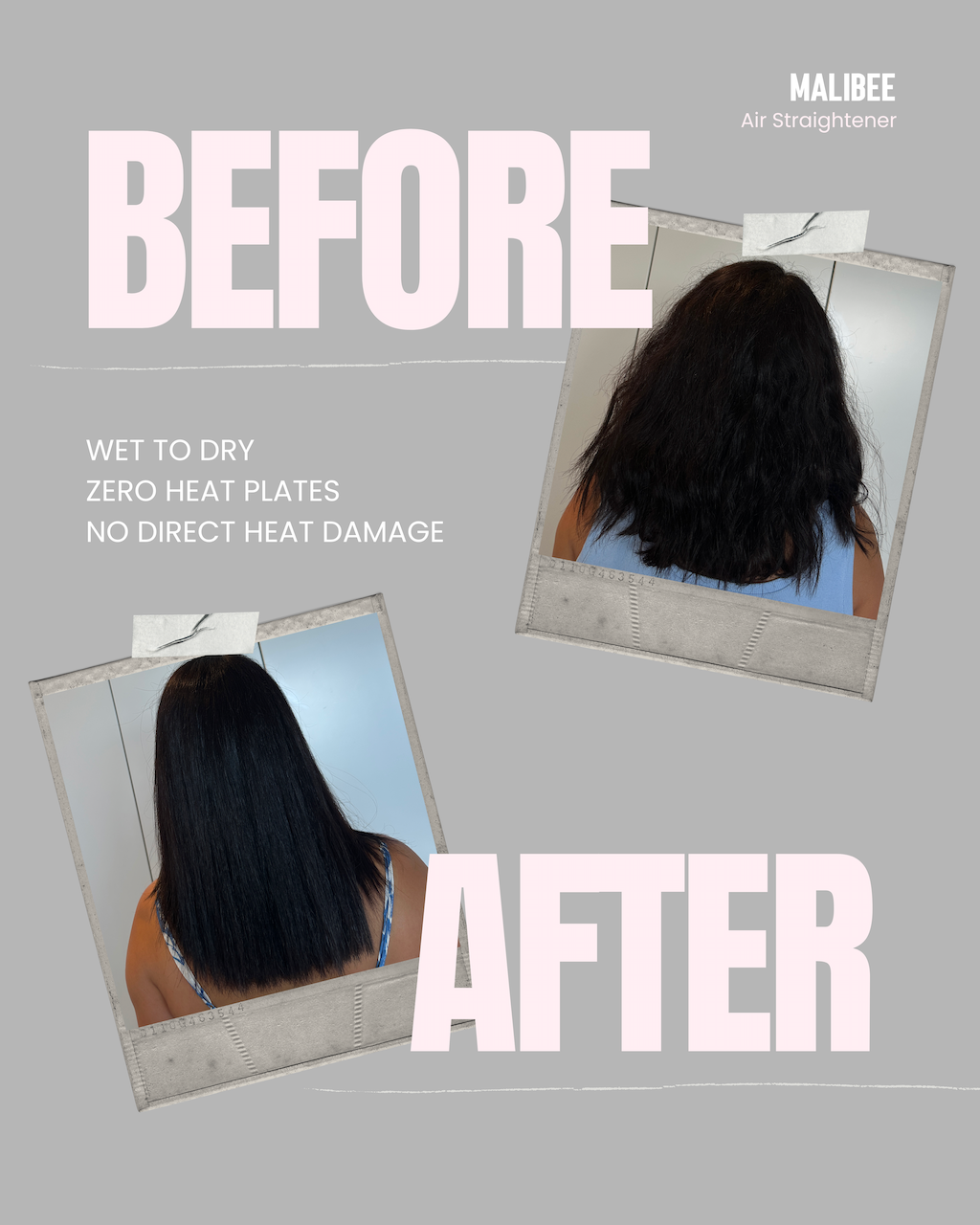 Malibee 2-in-1 Sleek Air Straightener