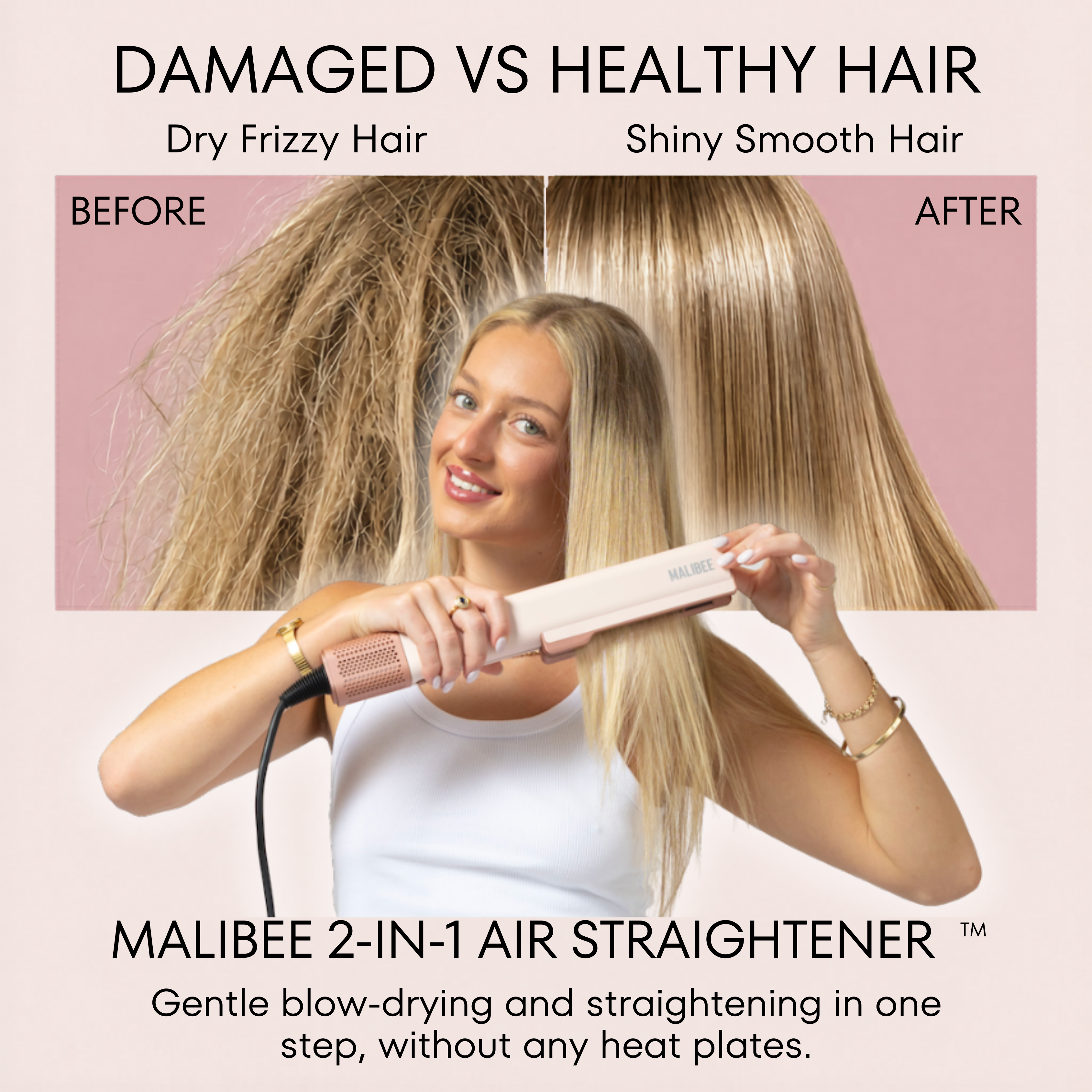 Malibee 2-in-1 Air Straightener