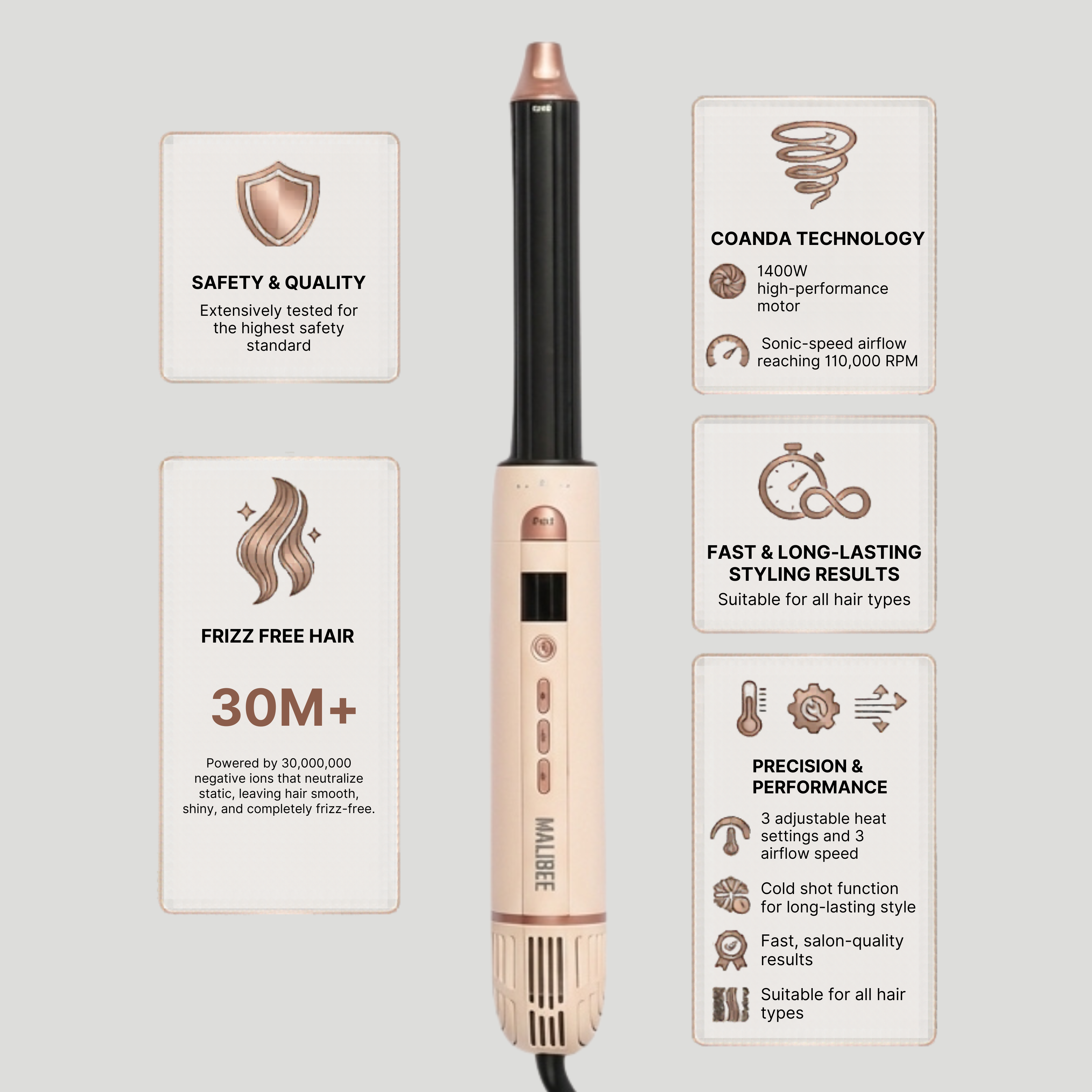 Malibee 6-in-1 Air Styler
