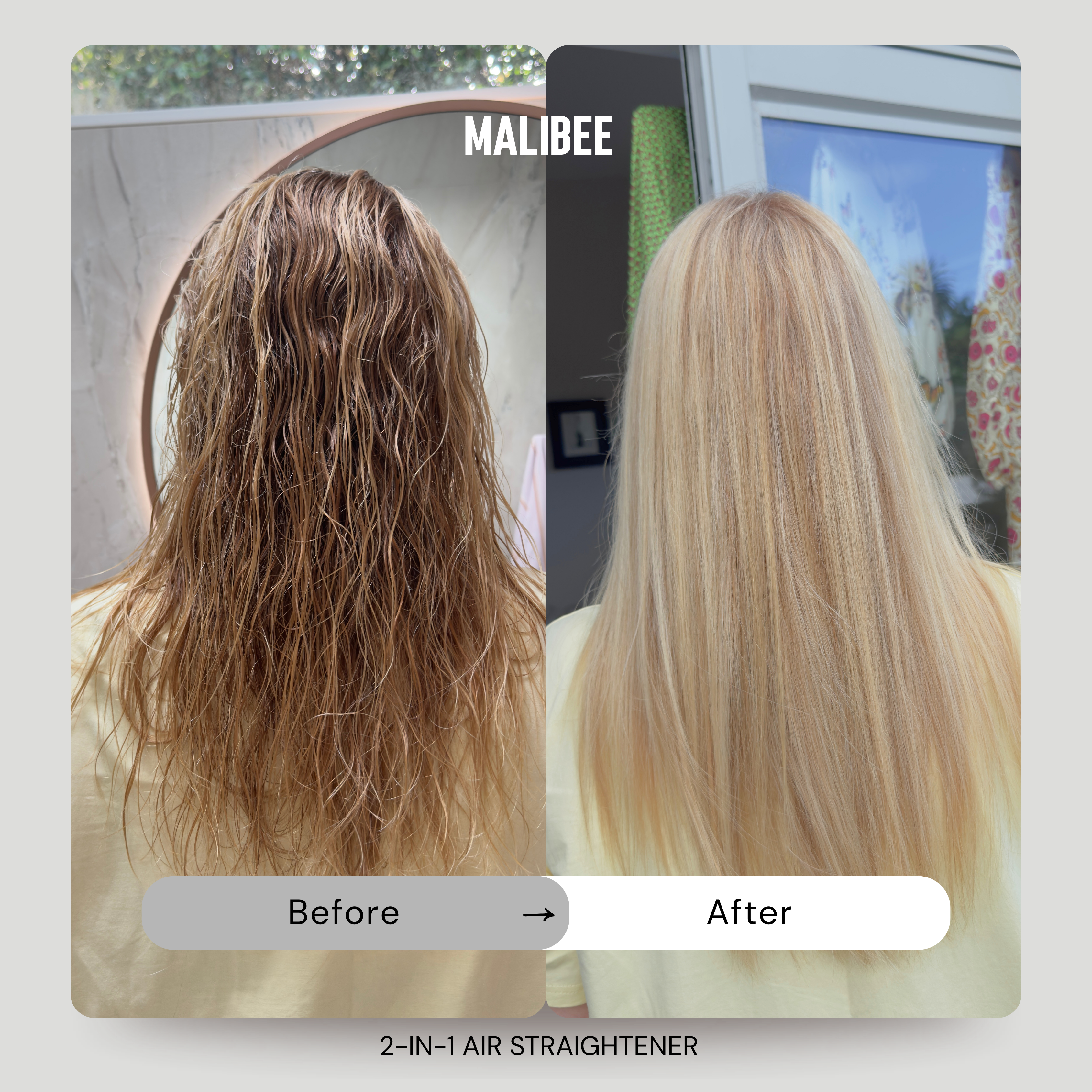 Malibee 2-in-1 Air Straightener